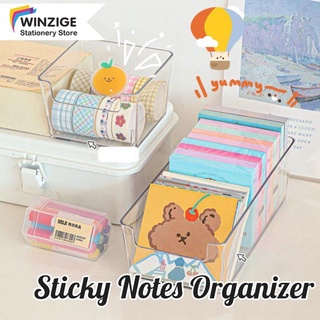 Winzige Sticky Notes Organizer Stationary Organizer Box Washi Tape Organizer Storage Desk Office Supplies
