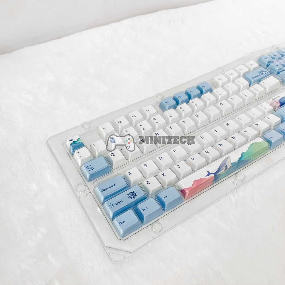 Bộ Keycap Màu xanh rgb hàng cao cấp