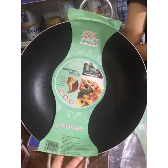 (NHẬP JNT1212 giảm 30k)  Chảo Green cook nutifood đường kính 34cm