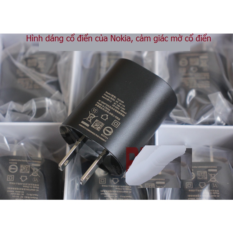 Củ sạc chính hãng Nokia 6 thế hệ 5V2A Điện thoại Android Đầu sạc 10W cho Xiaomi Lenovo v.v - FC0109