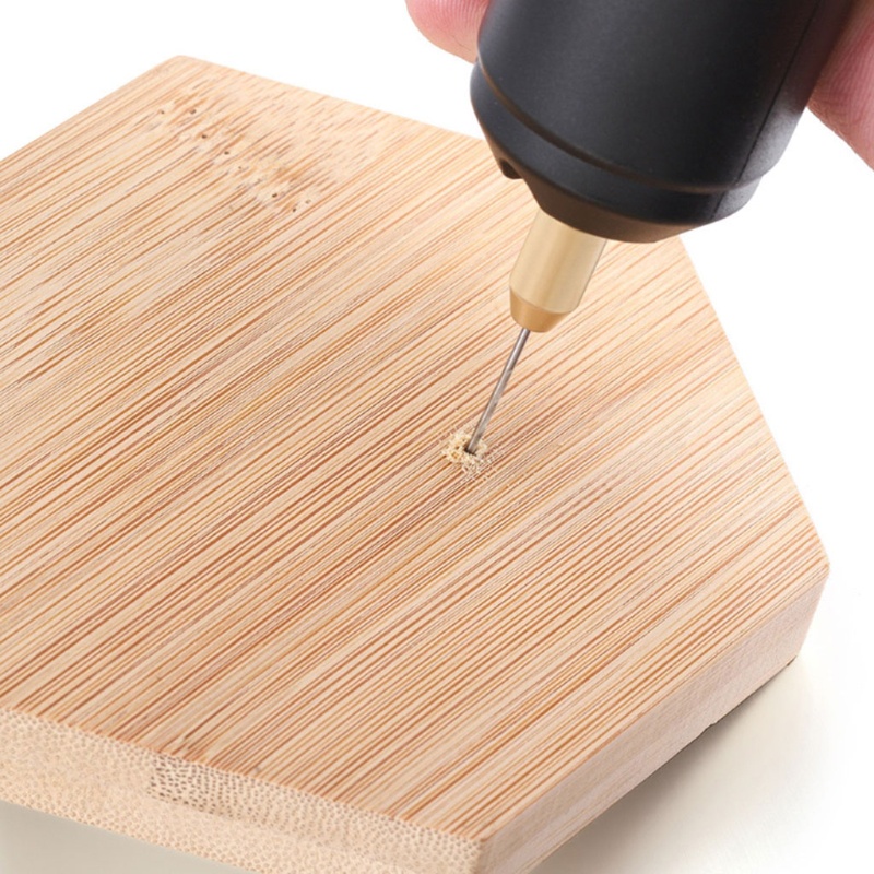 Bộ khoan điện kèm mũi xoắn cầm tay bằng nhôm dùng để làm trang sức DIY