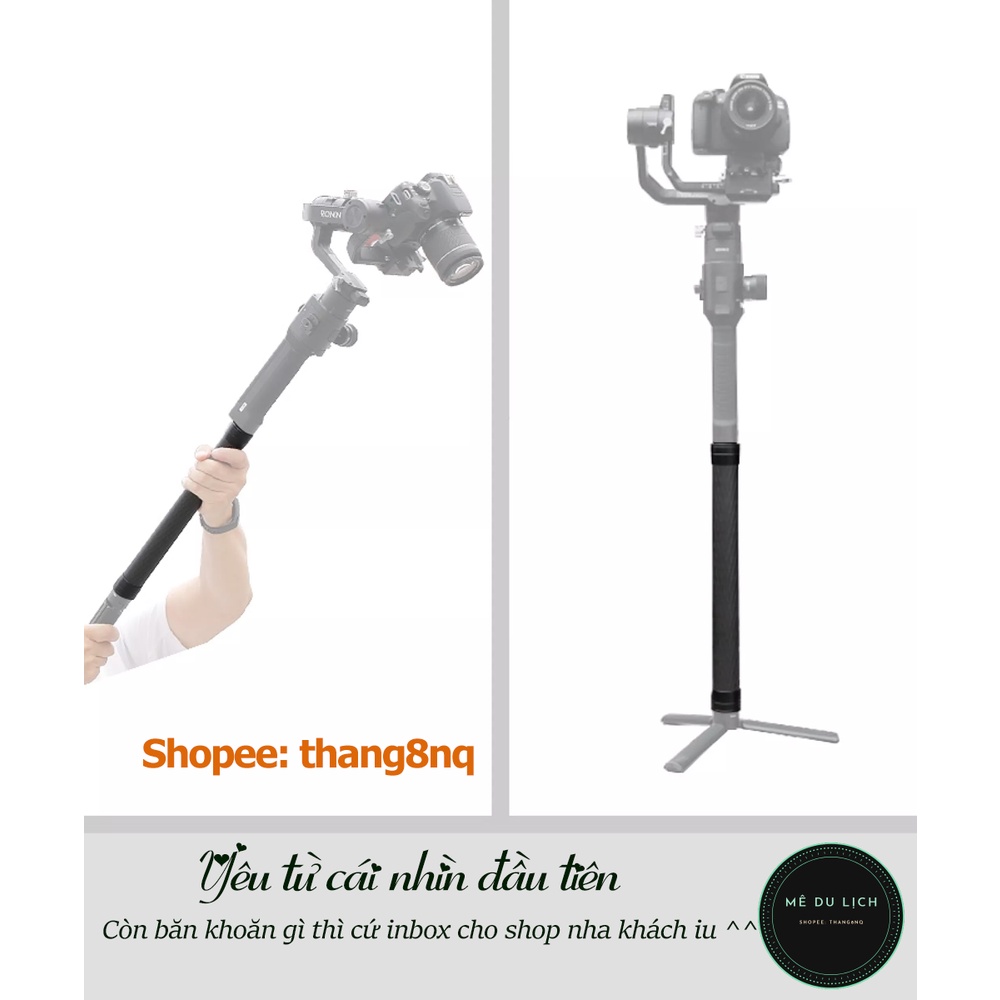 Gậy nối dài gimbal, sợi carbon, chiều dài 35cm | BigBuy360 - bigbuy360.vn