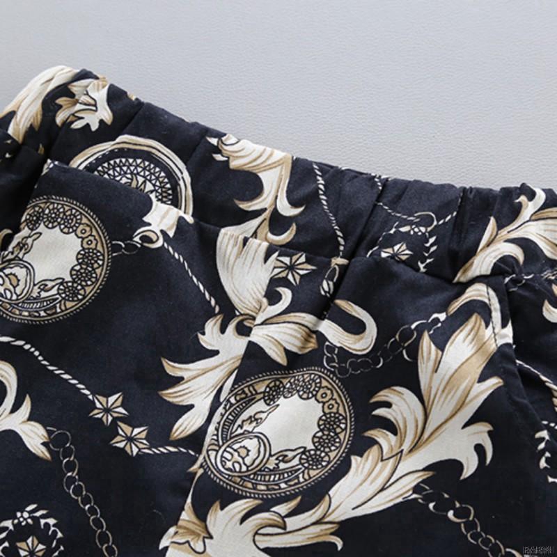 Set đồ bộ ngắn tay phong cách Hàn Quốc dễ thương dành cho bé trai