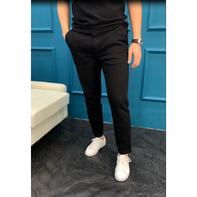 Quần Kaki Nam Đẹp AROTI Ống Suông Dài Rộng Vải Kaki Cao Cấp Mềm Mịn, Co Giãn Dáng Âu Đứng,Công Sở,Lưng Thun  QK045 sp8