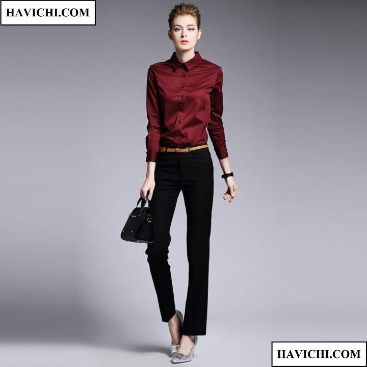 Áo Sơ Mi Nữ Trắng Công Sở Thoáng Mát Mềm Mịn | BigBuy360 - bigbuy360.vn