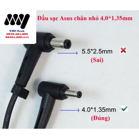 Sạc laptop Asus 19V - 2.37A - Chân nhỏ - Hàng ZIN NEW Adapter - nguồn