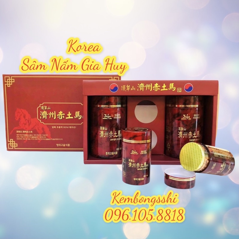 [ HÀNG MỚI VỀ ] Cao Ngựa Đảo JEJU Hàn Quốc, Hộp 4 lọ(760gr)