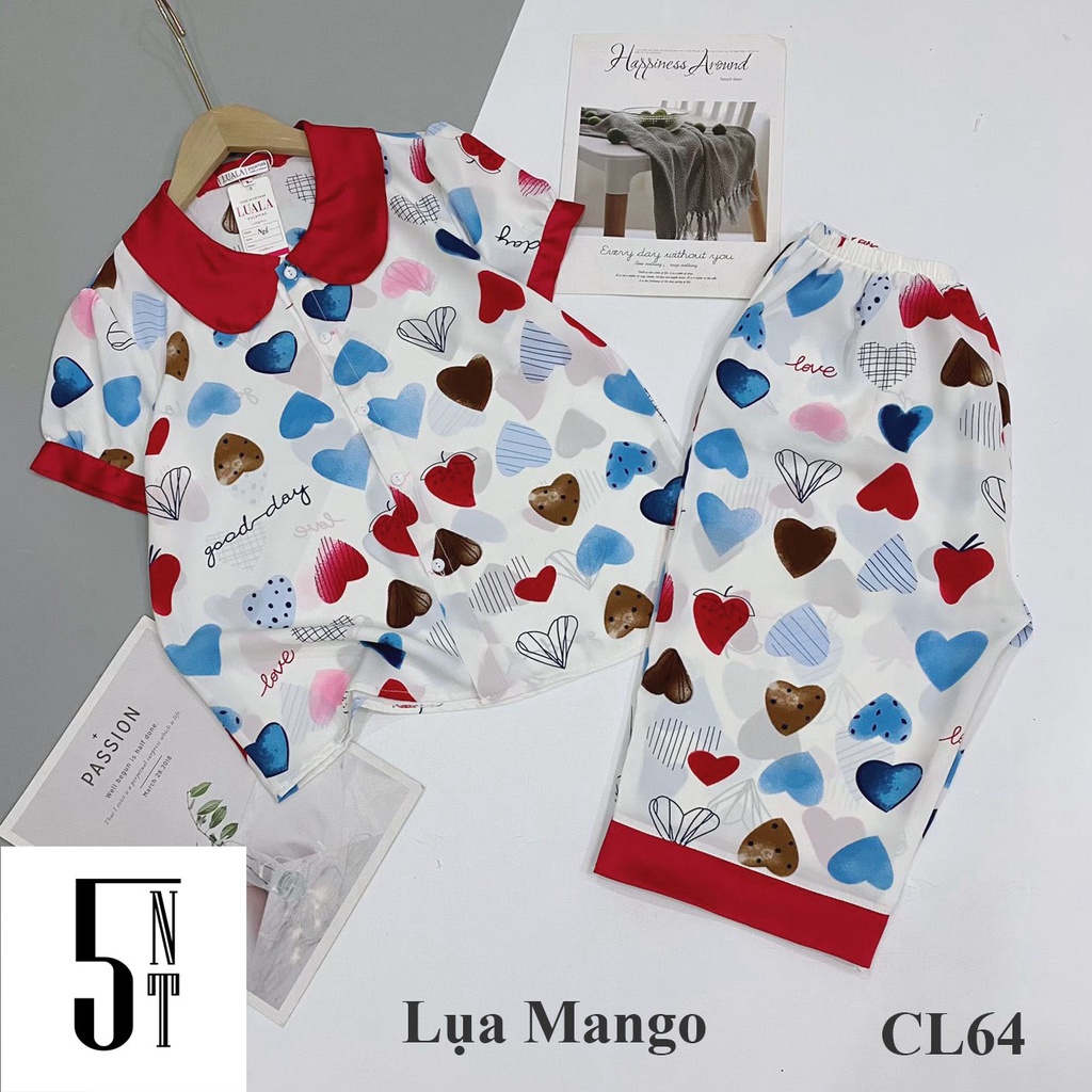 [Hàng Loại 1] Đồ Bộ LỤA SATIN - Bộ Tay Cộc, Quần Lửng