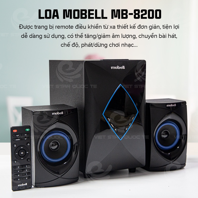Loa Việt Star MB-8200, kết nối blutooth, USB màn hình LED, thanh âm tuyệt đỉnh, công suất lớn, bảo hành 12 tháng