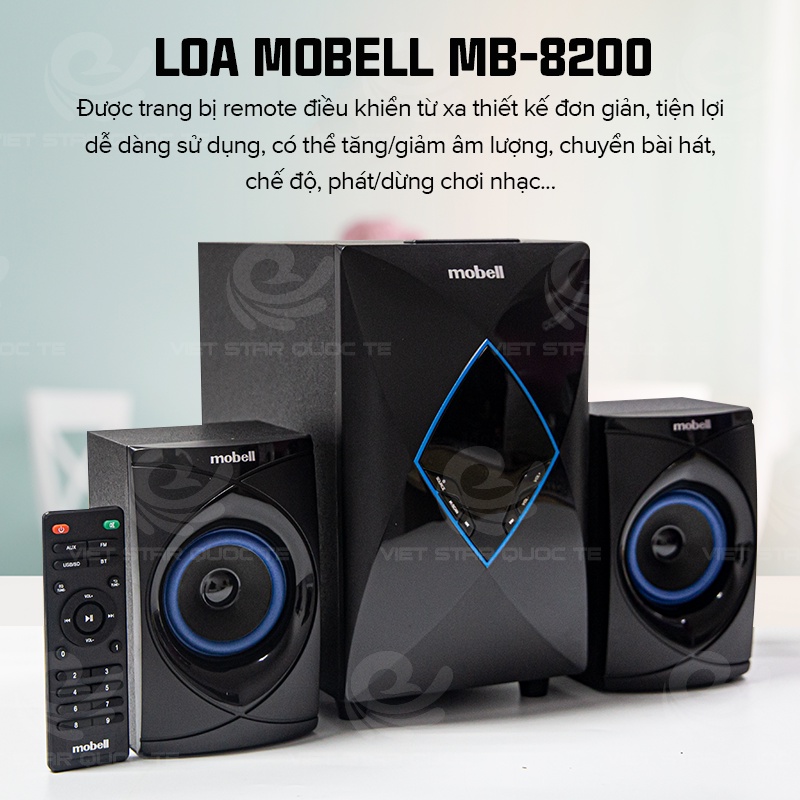 Loa mobell MB-8200, kết nối blutooth, USB màn hình LED, thanh âm tuyệt đỉnh, công suất lớn, bảo hành 12 tháng