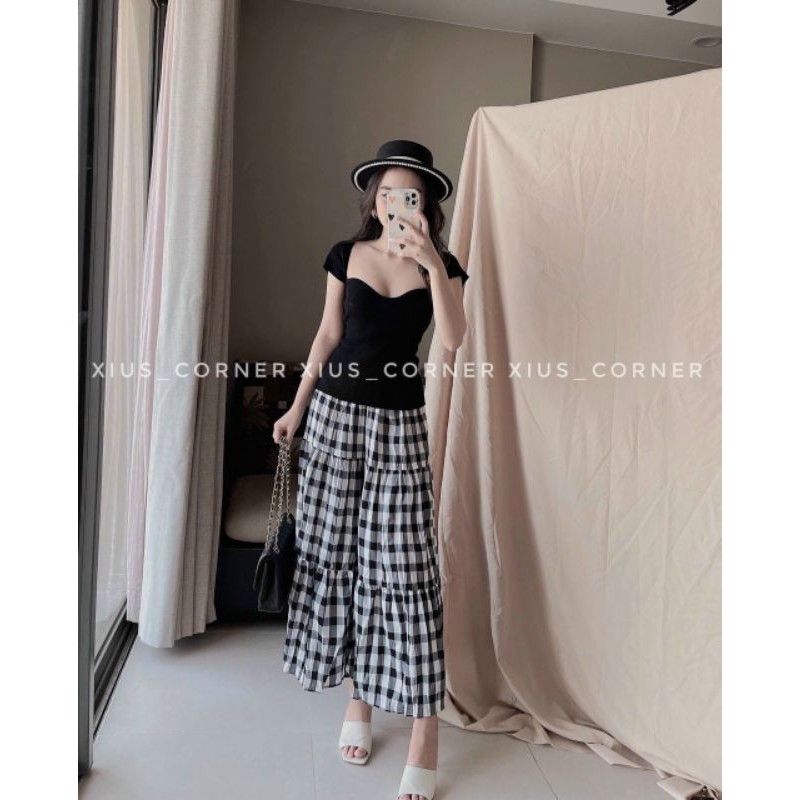 Áo len motoghi cổ vuông hàng QC