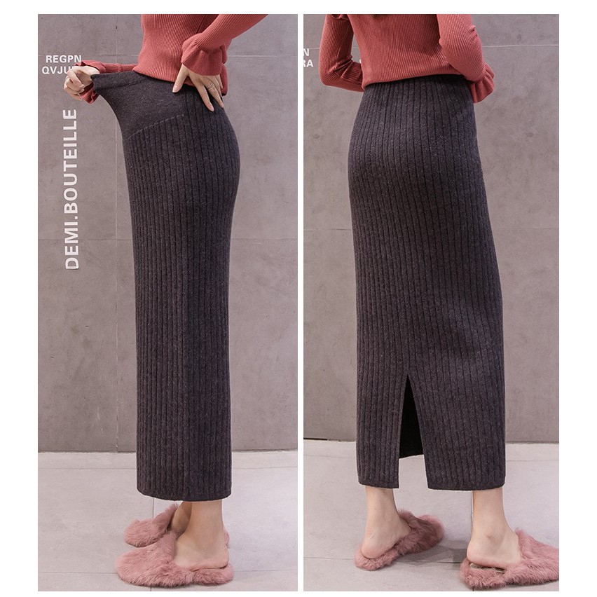 Chân Váy Bầu Len Xinh CVB56