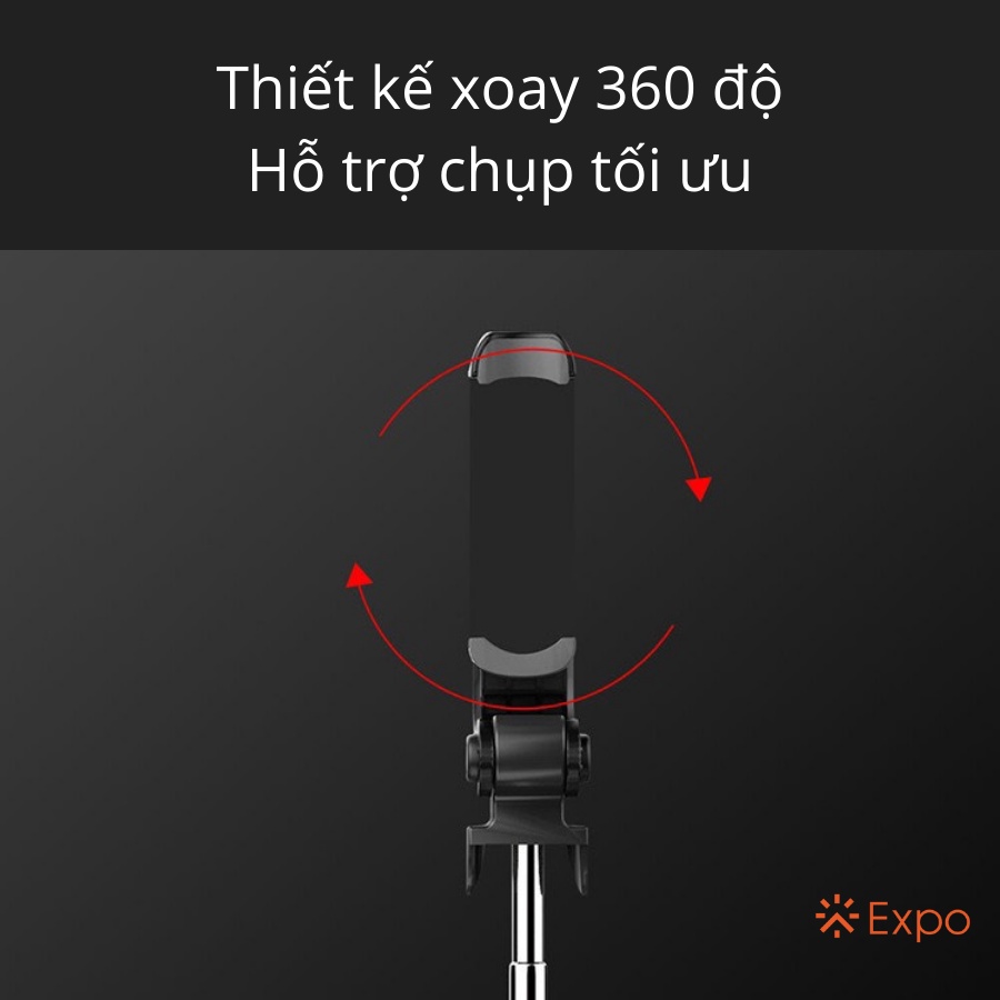 Gậy tự chụp ảnh selfie 3 chân có điều khiển từ xa, hỗ trợ livestream, chụp hình sống ảo XT-09