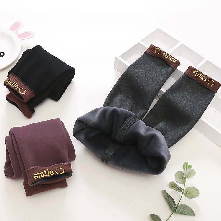Quần legging lót lông SMILE bé gái size 8-17kg QD