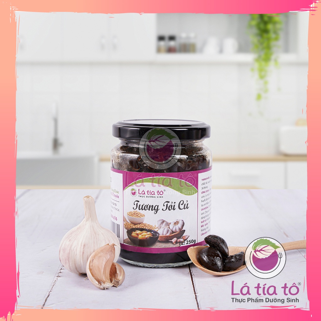 TƯƠNG TỎI CỦ (TỎI NGÂM TƯƠNG) 250GR - LÁ TÍA TÔ