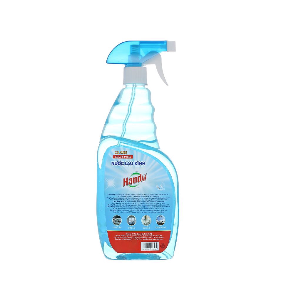 Chai Nước Xịt Lau Kính Hando Hương Hoa 600ml