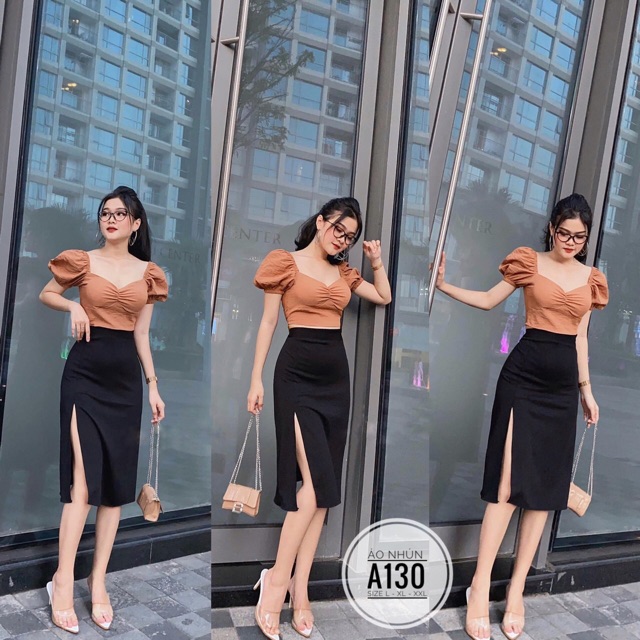 Áo kiểu nhún bigsize 55kg-85kg