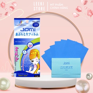 Giấy Thấm Dầu Jomi xanh 70 tờ từ Nhật Bản, phim siêu hút dầu da mặt