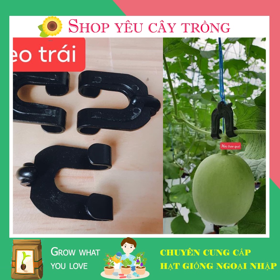 Combo 100 móc treo trái dưa lưới, dưa lê chịu nhiệt tốt bền tái sử dụng nhiều lần