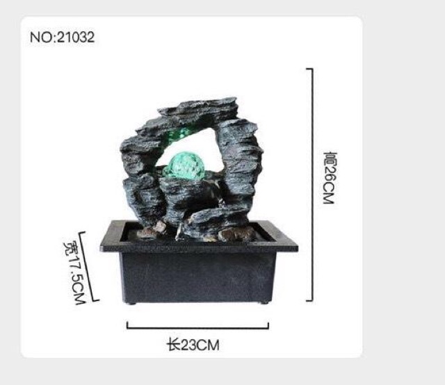 Thác phong thuỷ,hòn non bộ mini để bàn chú tiểu tứ không ( chọn mẫu)