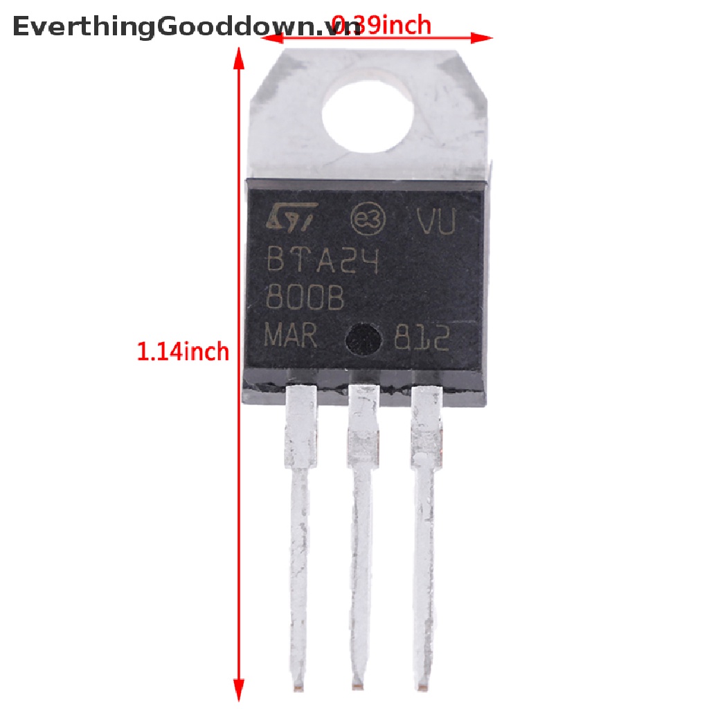 Bộ 10 Linh Kiện Điện Tử BTA24-800B BTA24 TRIAC 24A / 800V TO-220