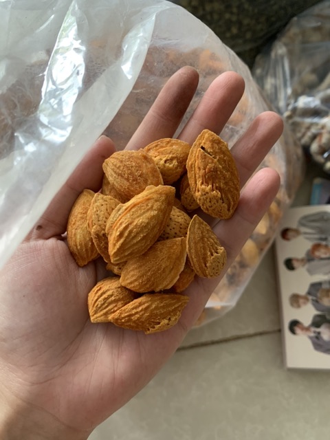 Hạnh nhân rang bơ Mỹ hạnh nhân to thơm bơ, ngon, giòn - Dược Liêu Quý