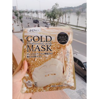 Mặt nạ gold hyaluronic acid mask - nhật bản