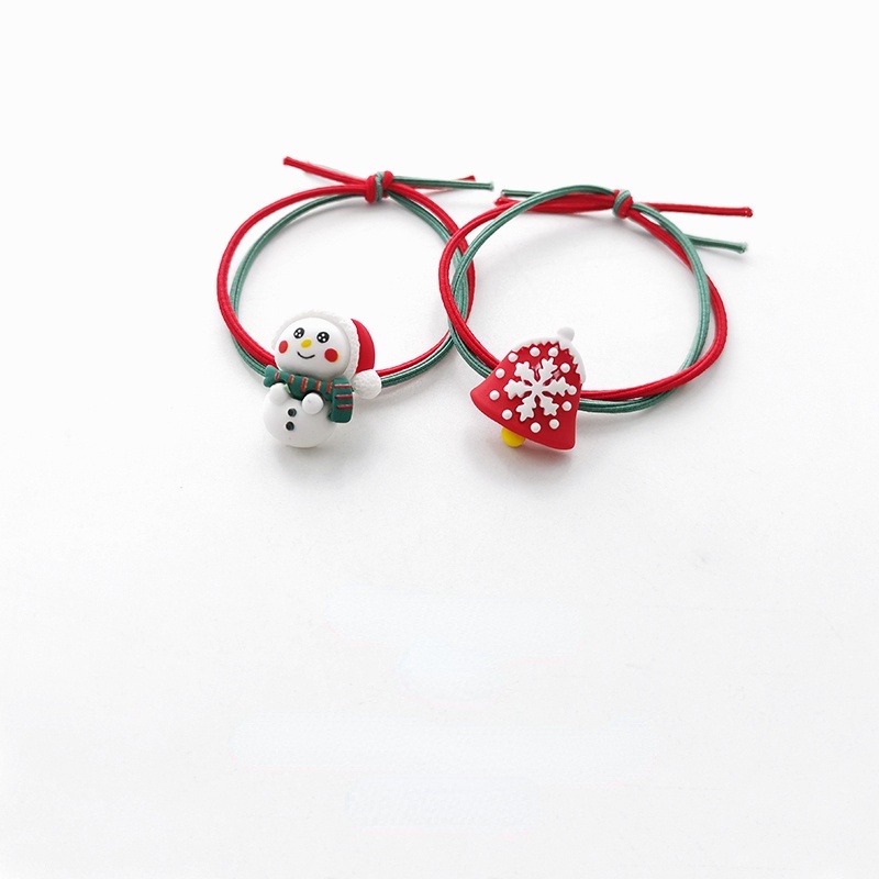 Dây Cột Tóc Hình Ông Già Noel Tuần Lộc Giáng Sinh Dễ Thương