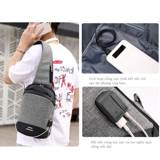 BALO đeo chéo thời trang COOLBELL (CHỐN TRỘM + CỔNG SẠC USB)