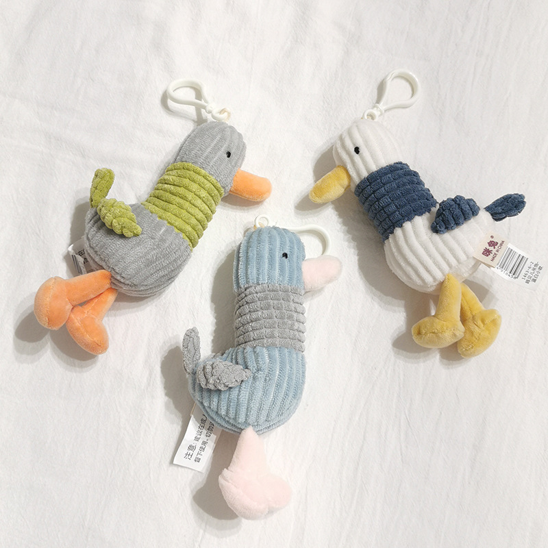 Móc khóa hình chú vịt nhồi bông dễ thương