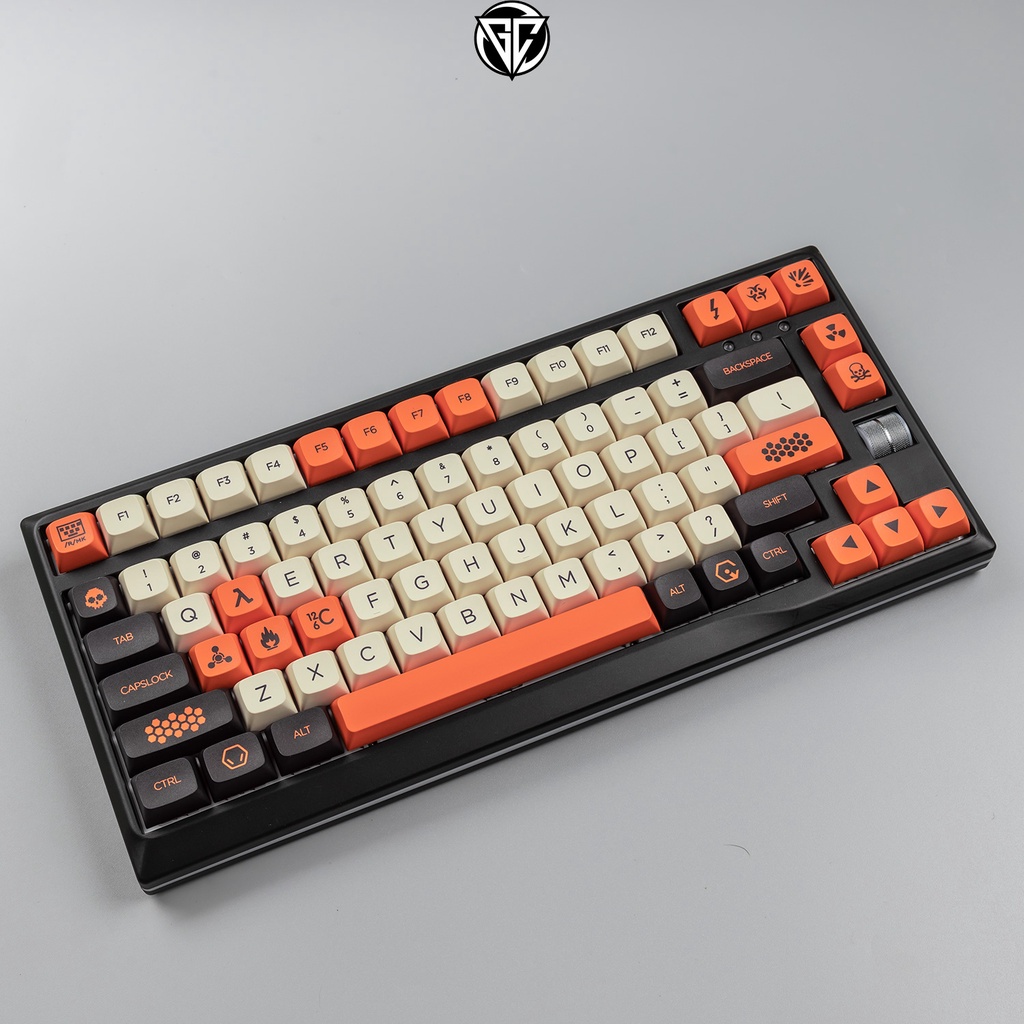 Keycap Carbon XDA 142 nút bàn phím cơ Thick PBT