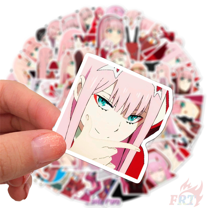 100Pcs/Set ❉ DARLING in the FRANXX Series A - Anime Stickers ❉ Zero Two Waterproof DIY Decals Doodle Stickers