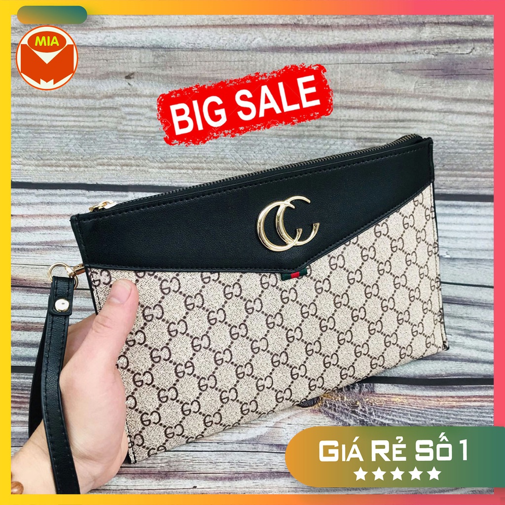 Ví cầm tay nam nữ bản to kẹp nách Unisex BTVGC2 đựng điện thoại MIA SHOP 1994