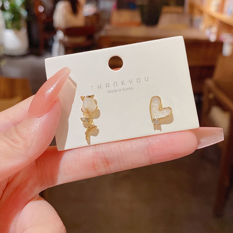 Khuyên tai IF YOU tùy chọn kiểu dáng phong cách Hàn Quốc thời trang cho nữ