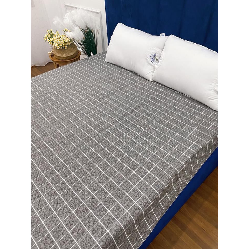 Ga trải giường cotton poly, drap giường nhiều mầu - full size