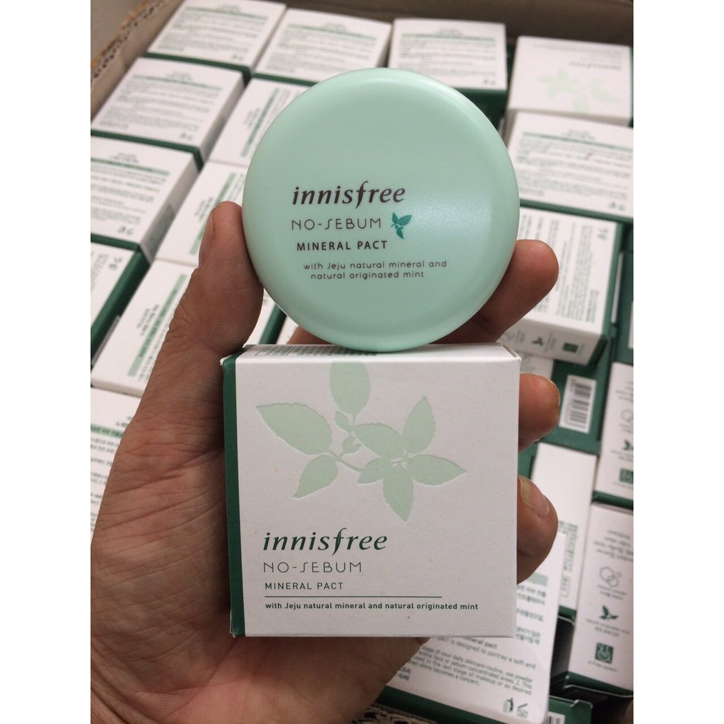 Phấn phủ dạng nén innisfree No Sebum Mineral Pact