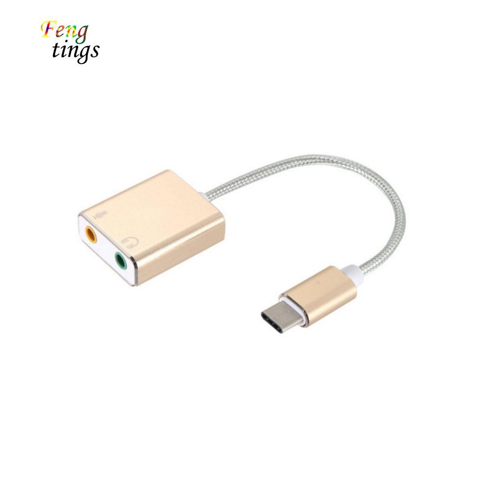 Phụ Kiện Chuyên Dụng Chất Lượng✿Thẻ Âm Thanh USB Loại C 7.1 Cho Macbook Pro Air 3.5mm