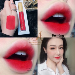 [ Đỏ hồng _ B.A ] Son hữu cơ không chì B.A lipstick cao cấp tặng kèm ủ môi thảo mộc