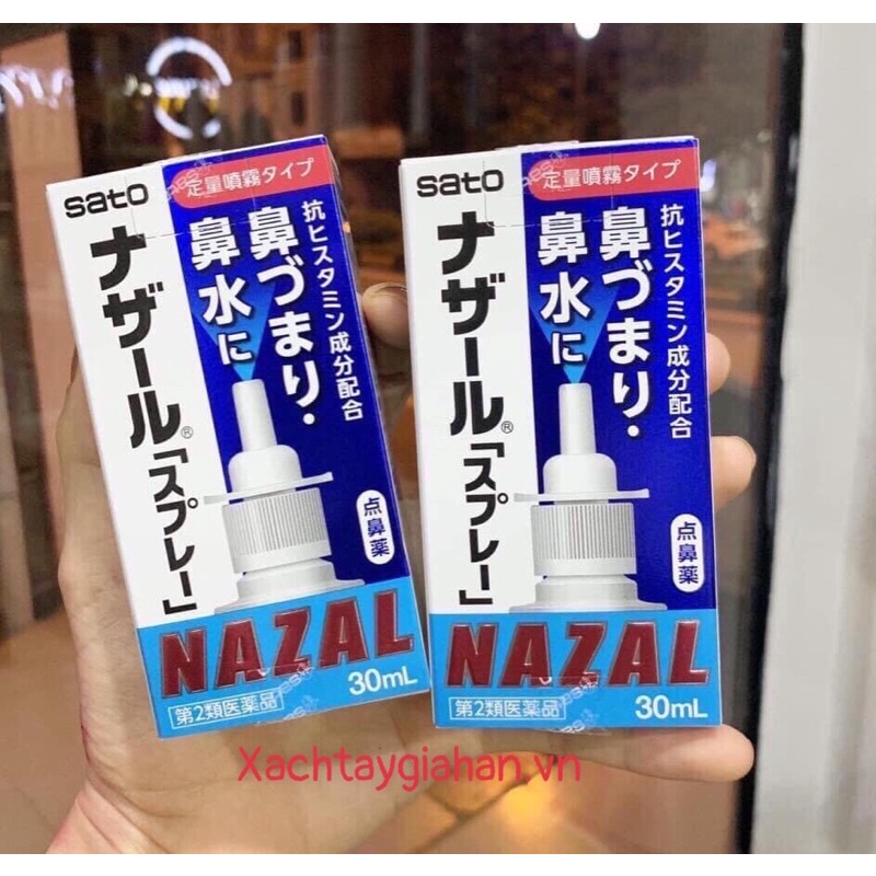 [Video mua tại Nhật] Xịt Mũi Nazal Nhật Bản 30ml -Xịt Chống Ngạt Mũi,Sổ Mũi,Viêm Xoang