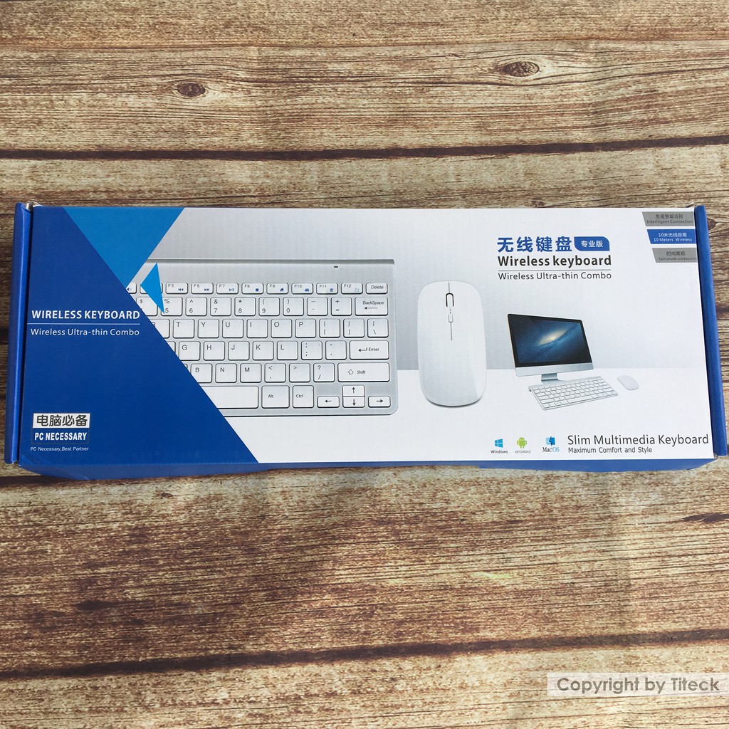 Bộ bàn phím và chuột không dây cao cấp dùng cho laptop, PC, SmartTV, TVBox | BigBuy360 - bigbuy360.vn