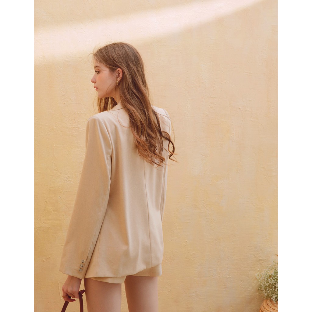 [Mã FAMALLT5 giảm 15% đơn 150k] Áo khoác blazer thanh lịch có đệm vai nữ Air Space 2111826003 | BigBuy360 - bigbuy360.vn