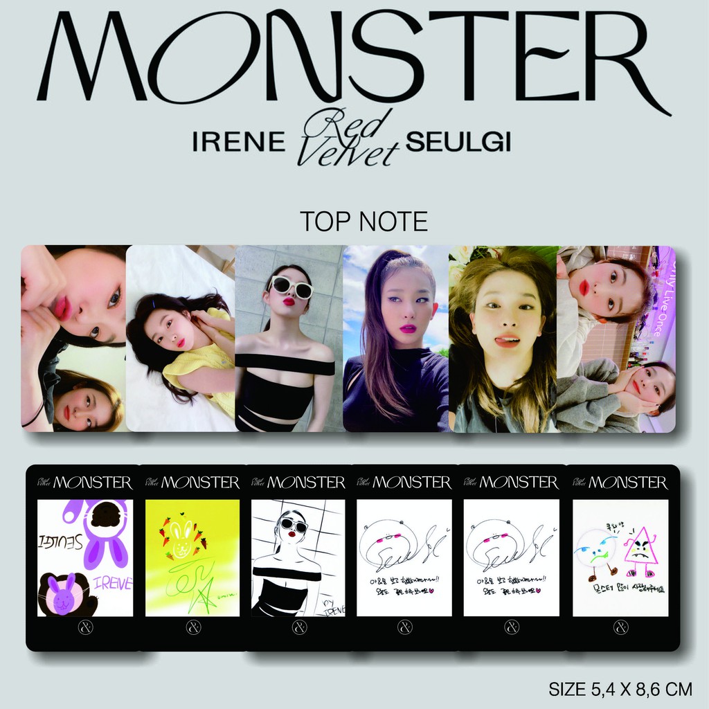 (Photocard) Rv Irene Faceted Monster - Top Note