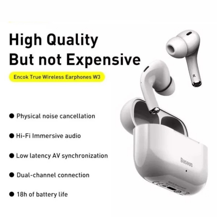 [Chính Hãng-Sẵn] Tai nghe Bluetooth Baseus Encok W3 TWS - LVH002