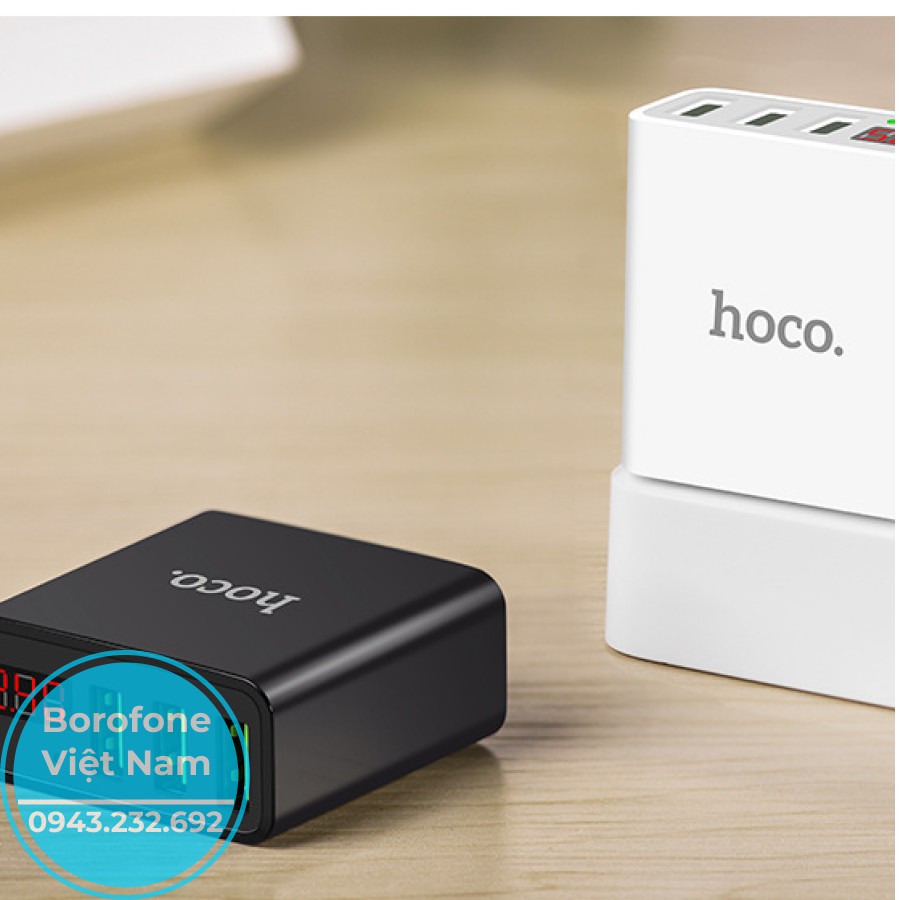 CỦ SẠC HOCO C15 3 Cổng USB Có Màn LED Hiển Thị Điện Áp - CHÍNH HÃNG - SIÊU XỊN - SIÊU BỀN - GIÁ CẠNH TRANH