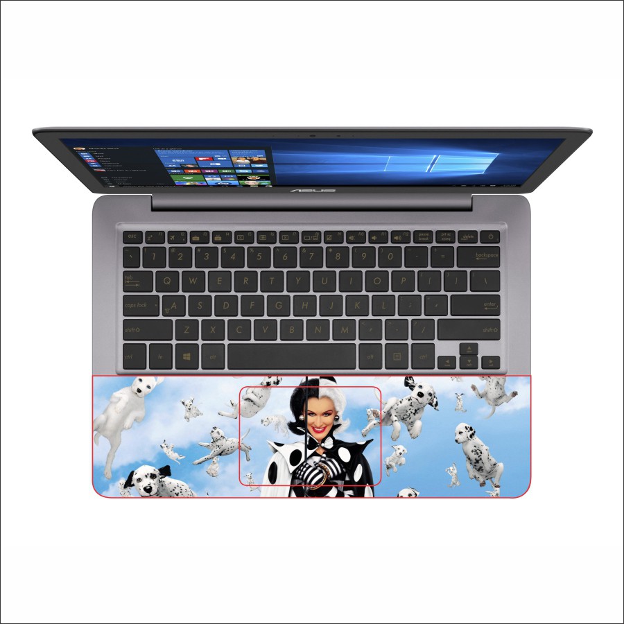 Miếng Dán Skin In Decal Dành Cho Laptop - 101 con chó đốm 1 - mã: 141118