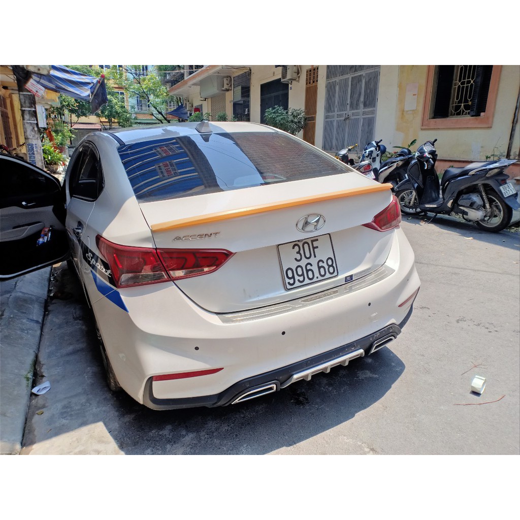 Cánh gió, đuôi gió xe Hyundai Accent 2019 2020 2021 2022 hàng mộc chưa sơn- tặng kèm keo dính- lắp đặt dễ dàng