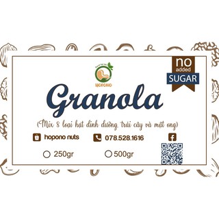 Granola 8 Loại Hạt Không Đường Ăn Kiêng 🌸 Ngũ Cốc Giảm Cân Tự Nhiên