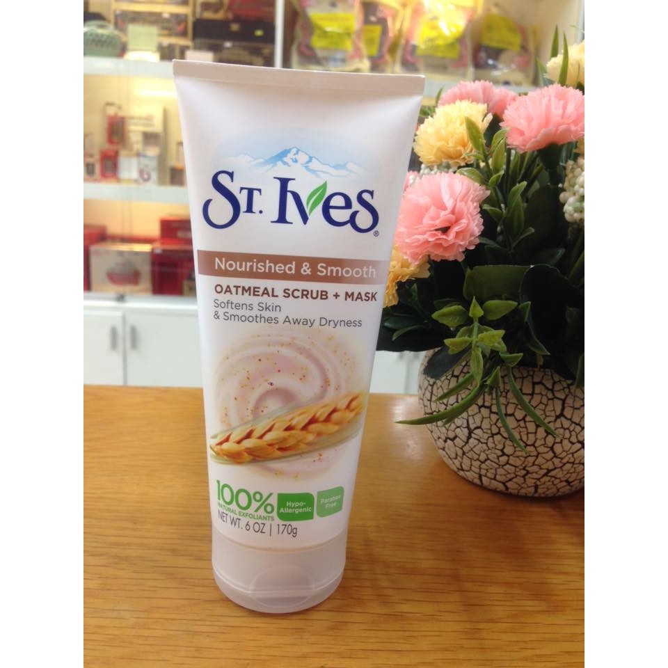 Tẩy tế bào chết và mặt nạ dưỡng da lúa mạch st ives | Thế Giới Skin Care