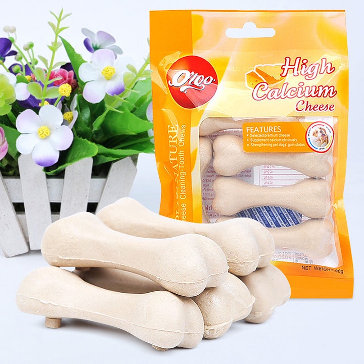 Xương bổ sung Canxi Orgo cho Chó gặm sạch răng - 90gr vị bơ