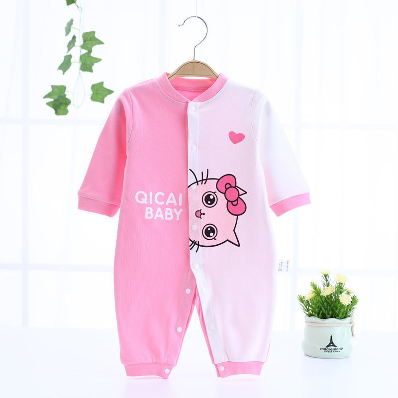 Body liền thân dài tay cotton cho bé sơ sinh từ 3-14kg, hàng đẹp xuất Hàn - BD26